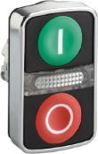 Buton i kontrollit Schneider Electric, i gjelbër/i kuq
