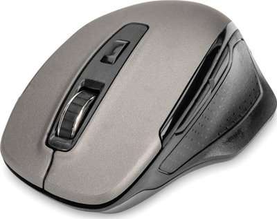 Mouse wireless Digitus, optik 1600 dpi, 6 butona, gri