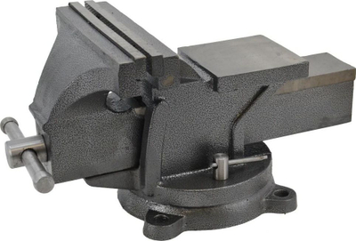 Daltapresë metalike AWTools AW24218, 6"/150mm, bazë rrotulluese, blu