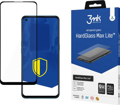 Xham mbrojtës 3mk HardGlass Max Lite për Oppo Find X3 Lite, 9H, me kornizë të zezë