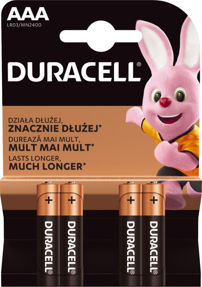 Bateri Duracell Basic, AAA / R03, 4 copë