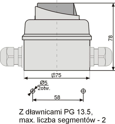 Nderpreres rrotullues Elektromet Luk E12-63, 3P 12A, IP65, gri