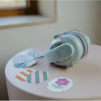 Kufje mbrojtëse për fëmijë Kidywolf Noise Cancelling, reduktim zhurme 25 dB, jeshile