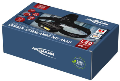Dritë koke Ansmann HD800RS, 800 lm, rreze 80 m, e zezë