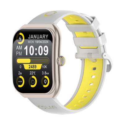 Smartwatch Colmi P86, 1.93" AMOLED, Bluetooth thirrje, gold