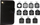 Set slajdesh për matës drite Sekonic 401805, 11 slajde, me kuti mbrojtëse