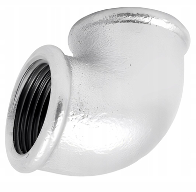 Bërryl galvanizuar Agaflex DN25, 1", F/F, i argjendtë
