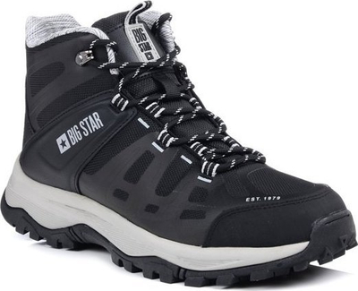 Çizme trekking Big Star KK174097 për burra, të larta, të zeza