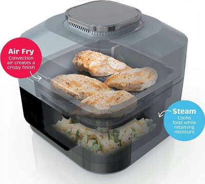 Fritezë me ajër Ninja Speedi Rapid Cooking System ON400DE, 5.7L, shumëfunksionale, gri