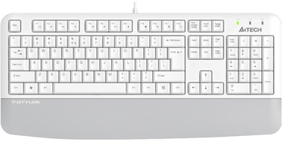 Tastierë A4Tech FK20, me kabllo USB, me numpad, e bardhë