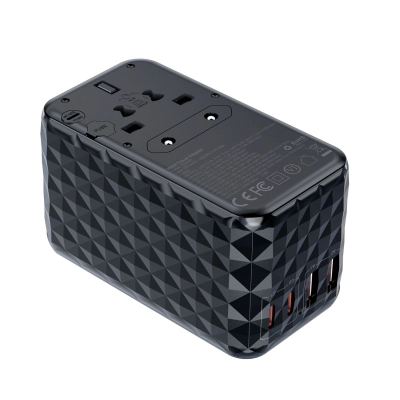 Karikues udhëtimi Choetech PD6028, 100W GaN, 2x USB C 2x USB A, i zi
