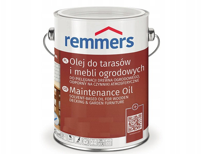 Vaj për tarraca Remmers Terrace Oil Care, 2.5L, për dru të jashtëm, gri antracit