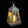 Lampion dekorativ Atmosphera me qiri LED, metal 32 x 17 cm, i bardhë