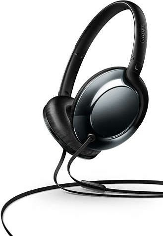 Kufje kokëmbajtëse Philips SHL4805, me kabllo 1.2 m, 3.5 mm, të zeza