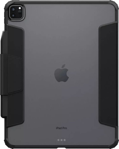 Këllëf Spigen Ultra Hybrid Pro për iPad Pro 13" M4 2024, me vend për Pencil, me këmbë mbajtëse, i zi