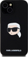 Kapak telefoni Karl Lagerfeld KLHMP15SSKHPPLK, për iPhone 15 6.1", hardcase silikon, i zi