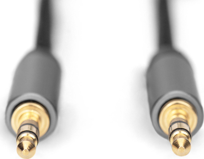 Kabllo audio Digitus DB-510110-018-S, Jack 3.5mm në Jack 3.5mm, 1.8m, e zezë