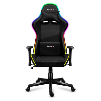 Karrige gaming Huzaro Force 6.3 RGB Mesh, shpina 180°, drita LED RGB, e zezë