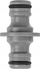 Поврзувач за црево Ричман C0247, 1/2", пластика, сив