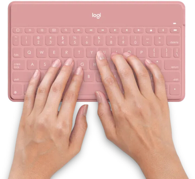 Tastierë Logitech Keys-To-Go, Bluetooth, Dutch/English, rozë