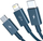 Kabllo karikimi Baseus CAMLTYS-03, 3 në 1, 1.5 m, blu