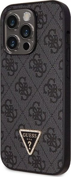 Mbulesë telefoni Guess GUHCP14LP4TDSCPK për iPhone 14 Pro, hardcase, me rrip crossbody, e zezë
