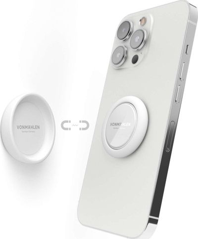 Mbajtëse telefoni Vonmählen Backflip Pure, magnetike, me këmbë mbajtëse, e bardhë