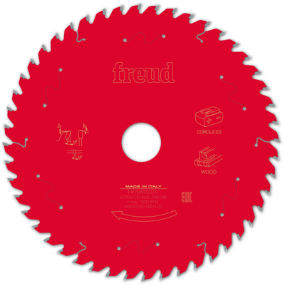 Teh sharre rrethore FREUD F03FS10069 FR15W002TC, 210mm, 48 dhëmbë, i kuq