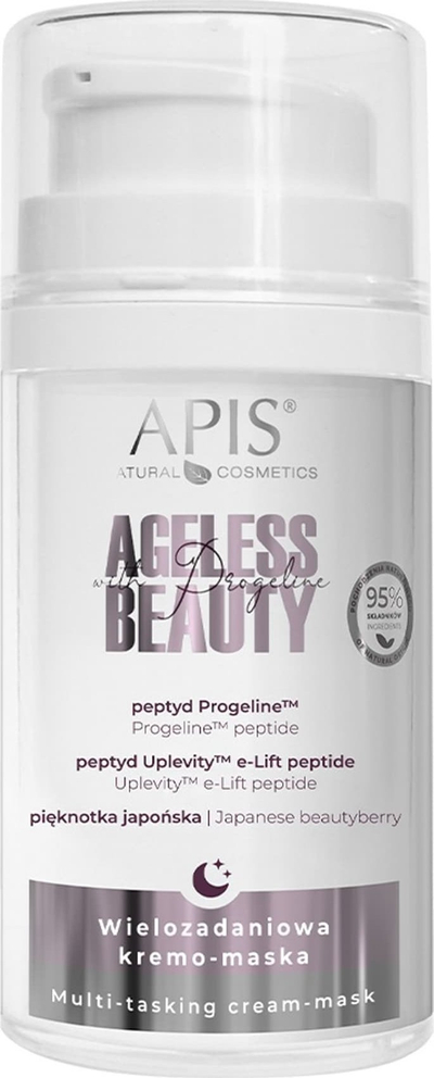 Maskë nate për fytyrë Apis Natural Cosmetics Ageless Beauty, kundra rrudhave, 50 ml