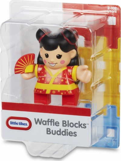Lodër figurë Little Tikes Waffle Blocks Buddies, për kalamaj, e kuqe