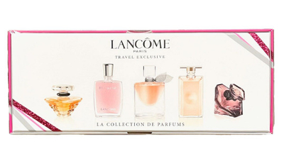 Set për femra Lancome EDP Lancôme Trésor, 7.5ml + EDP Lancôme Miracle, 5ml + EDP Lancôme La Vie Est Belle, 4ml + EDP Lancôme Idôle, 5ml + EDP Lancôme La Nuit Trésor, 5ml