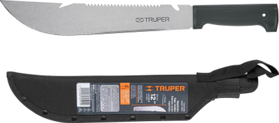 Machetë TRUPER T-460-12XB, teh 12", dorezë plastike, e zezë