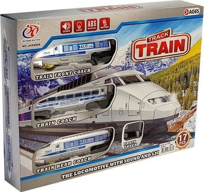 Set tren lodër Leantoys, me bateri, me drita dhe tinguj, shumëngjyrësh