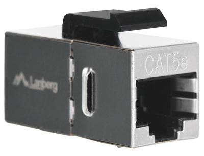 Lidhës keystone Lanberg KSF5-3000, RJ45 në RJ45, FTP Cat.5e, metalik