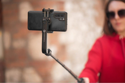 Selfie stick trekëmbësh Forcell F-GRIP S70M, 70 cm, Bluetooth, i zi