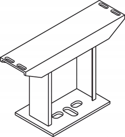 Konsolë fikse për radiator Kermi Type 21, 100mm, e bardhë