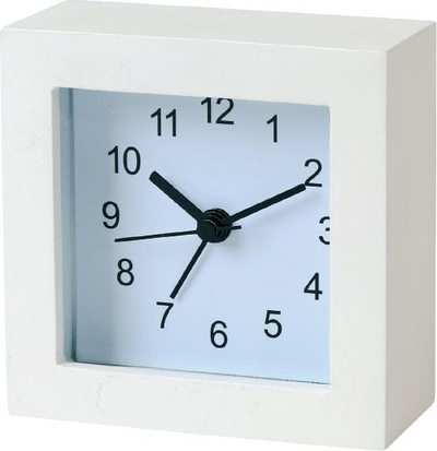 Orë me alarm Platinet Zegar, e bardhë (43245)