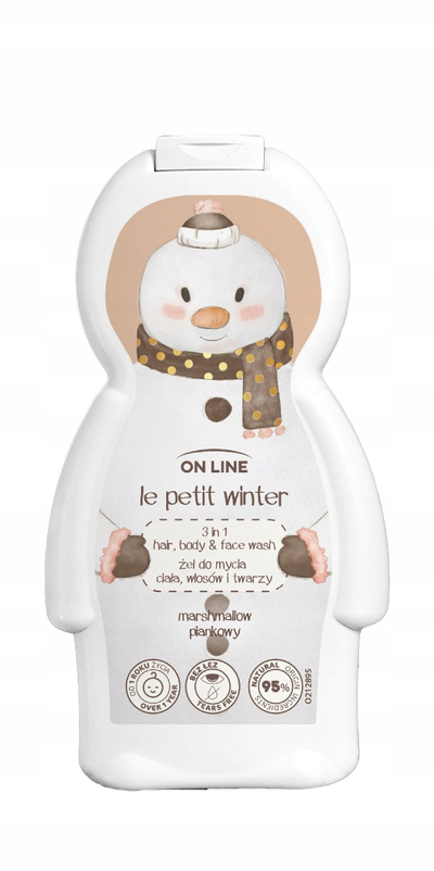 Xhel dushi për fëmijë On Line Le Petit Winter, 3 në 1, aromë marshmallow, 250ml