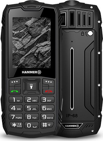 Телефон myPhone Hammer Rock, Dual SIM, екран 2.4", црн