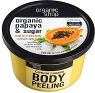 Piling për trup Organic Shop Papaya & Sugar, 250 ml