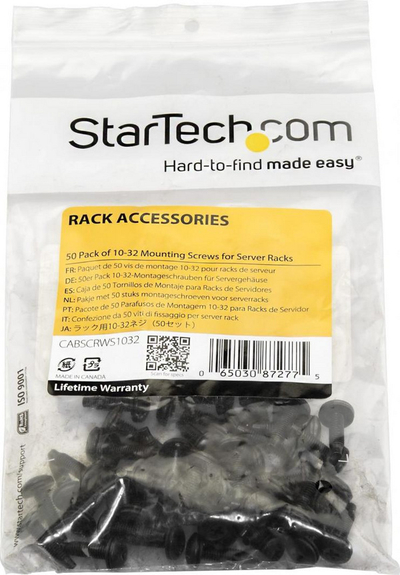 Set vida StarTech 10-32, 50 copë, të zeza