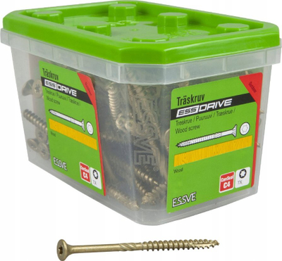 Vida druri ESSVE ESSDRIVE 5.0x80 mm, CorrSeal, 100 copa