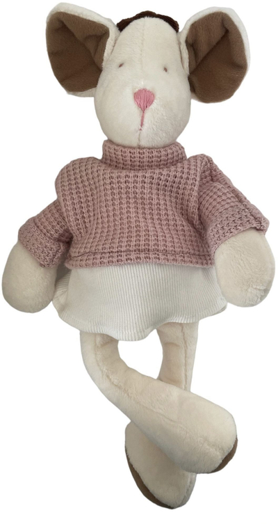Lodër pelushi Manufaktura Misia Stefania Mouse, 32 cm, bezhë