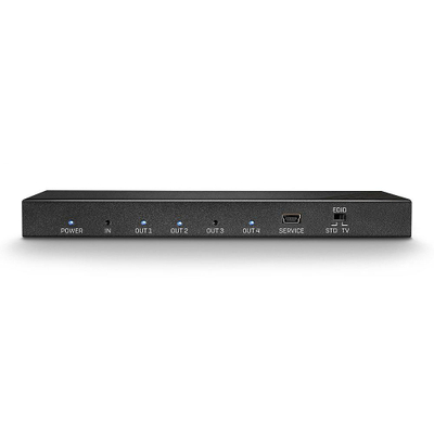 Ndarës HDMI Lindy 2.0, 4 porta, 18 Gbps, i zi