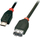 Kabllo USB Lindy microUSB - USB-A, 0.5m, e zezë