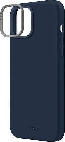 Mbështjellës telefoni Uniq Lino për iPhone 14 Plus, silikon premium, blu deti