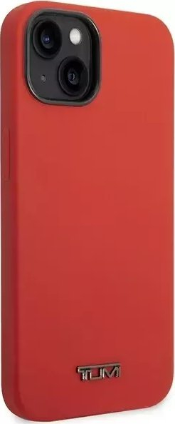 Kapak telefoni Tumi Liquid Silicone për iPhone 14, hardcase, i kuq