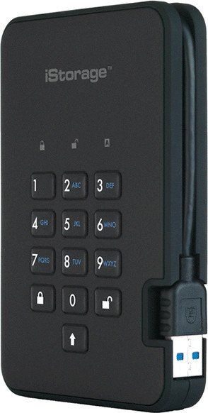 Disk i jashtëm iStorage diskAshur2, 500GB, AES 256 bit, i zi