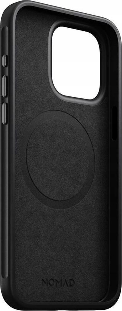 Këllëf lëkure Nomad Modern Leather për iPhone 15 Pro Max, i zi