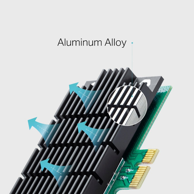 Мрежна Wi‑Fi картичка TP-Link Archer T4E, PCI-Express x1, Dual-Band AC1200, црна
